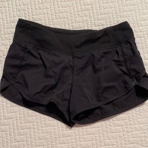 Ivivva black runner/dancer shorts. Size 12 girls Great condition